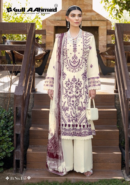 Gull Ahmed Lawn Collection Vol 16 Karachi Cotton Dress Material 
